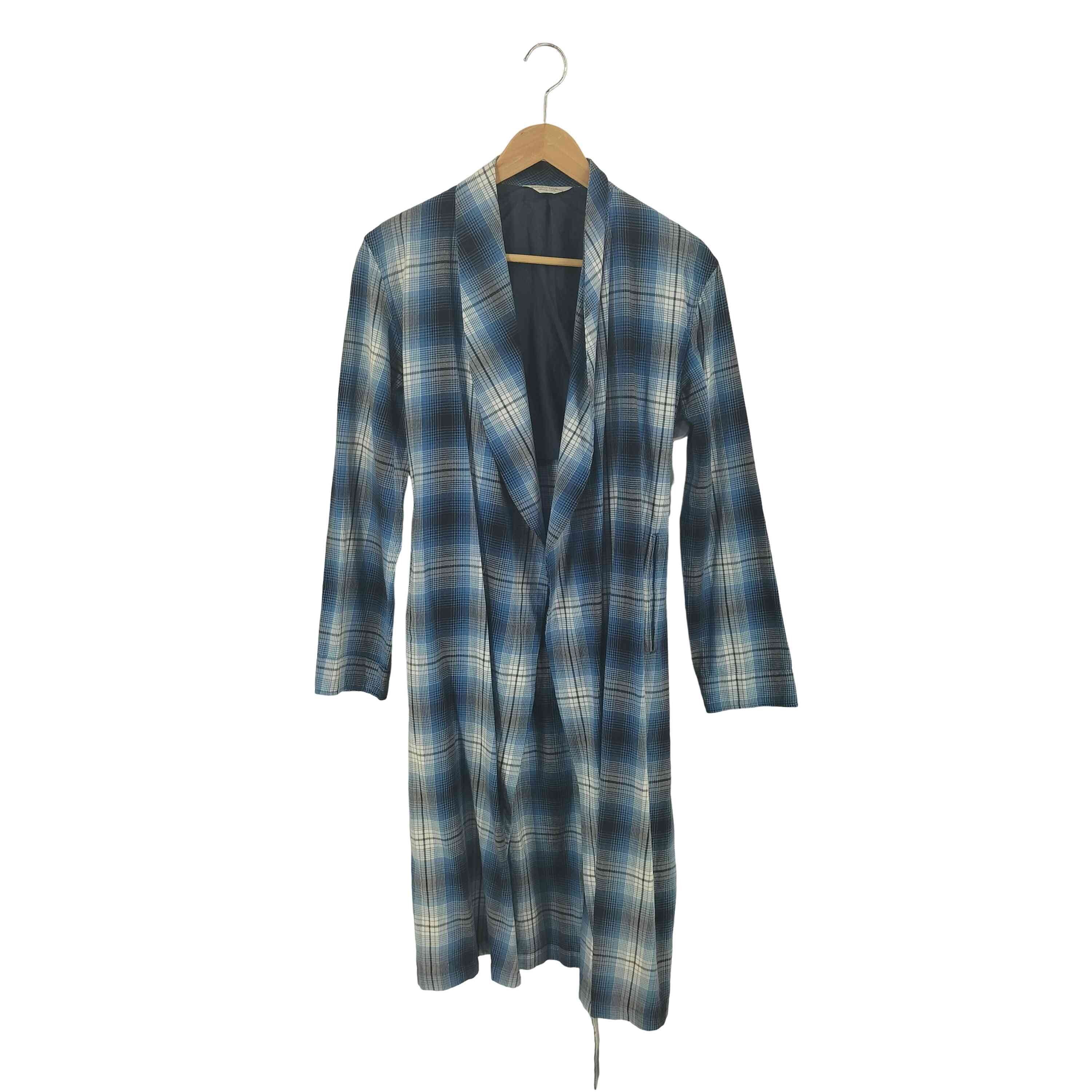 15SS CHECK GOWN COAT【1142184063491】