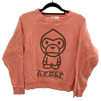 A BATHING APE アベイシングエイプ スウェット ピンク