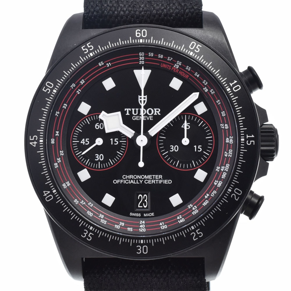 チューダー TUDOR 25827K ペラゴス FXD クロノグラフ ブラック 自動巻き メンズ 美品 箱・保証書付き 腕時計 J#150471