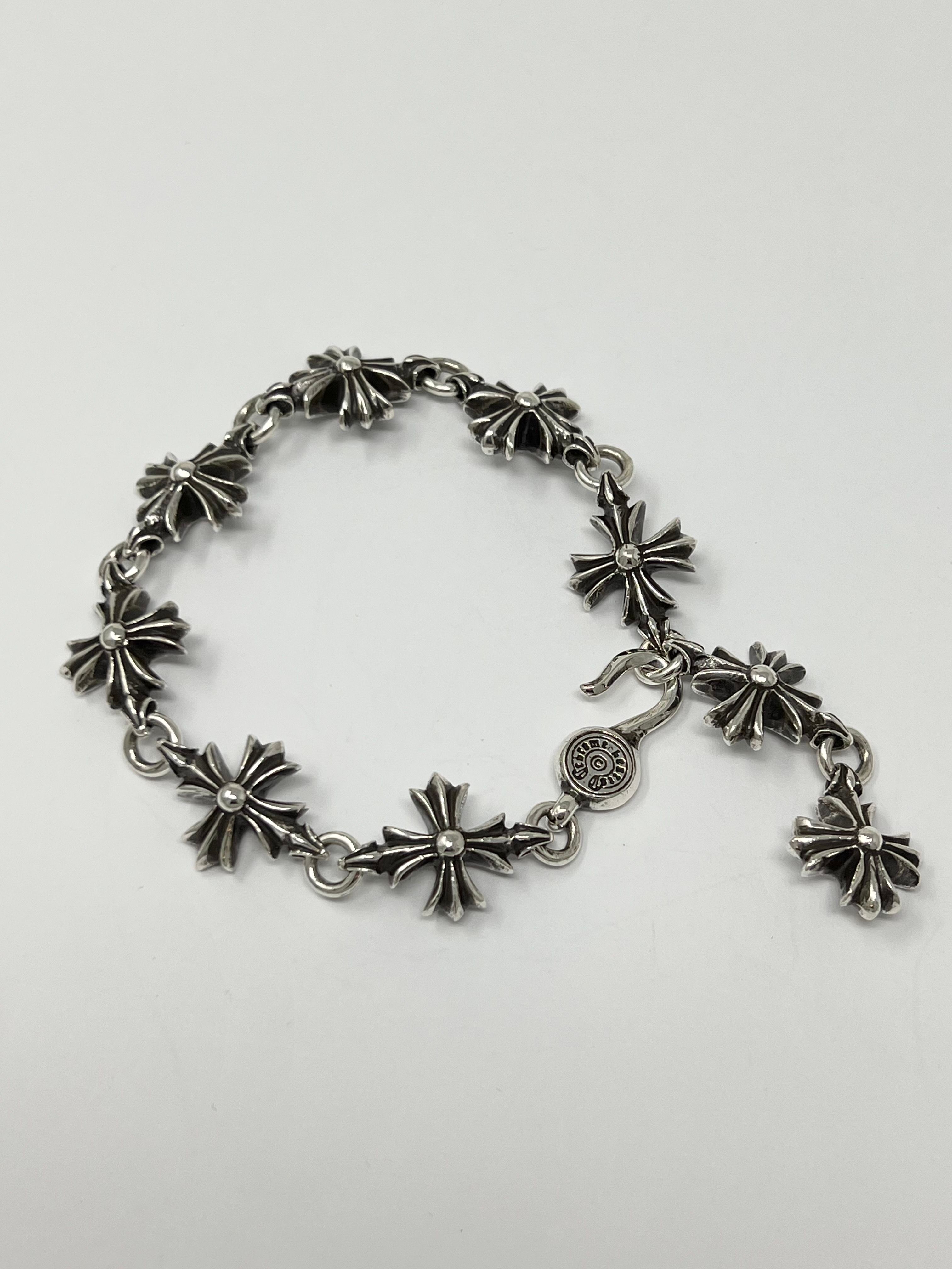 Chrome Hearts # 4 Cut Outcross Bracelet "Silver"