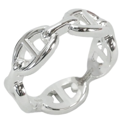 Hermes Chaine D'ancre Enchainee Ring PM "Silver"
