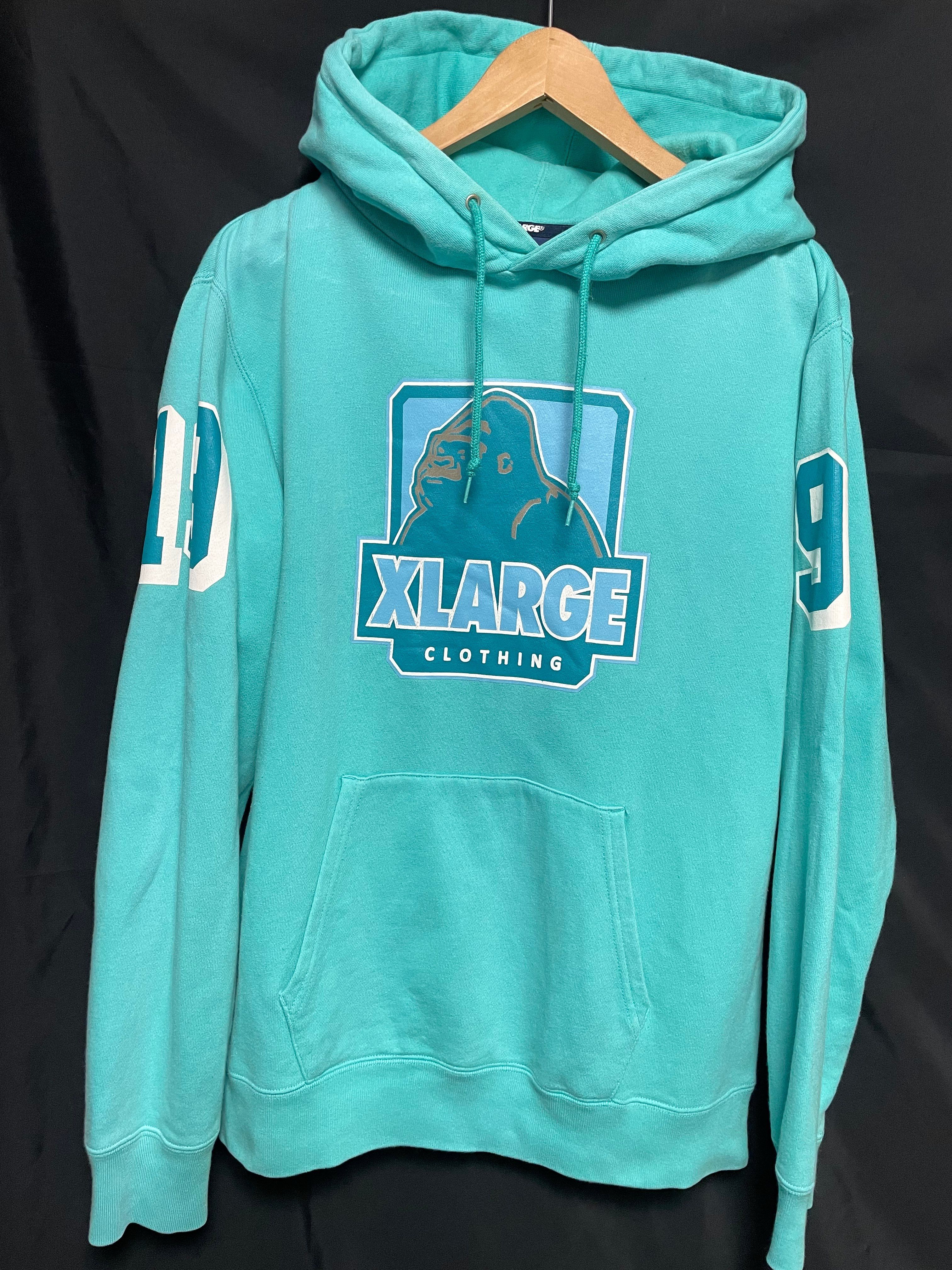 エクストララージ X-LARGE ティファニーブルー フーディー パーカー