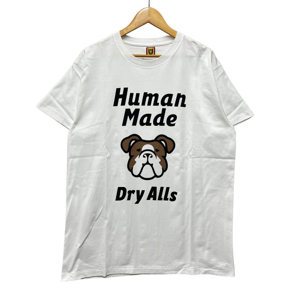 HUMAN MADE ヒューマンメイド ブルドッグ プリント Tシャツ ホワイト サイズXL 正規品 / 54247
