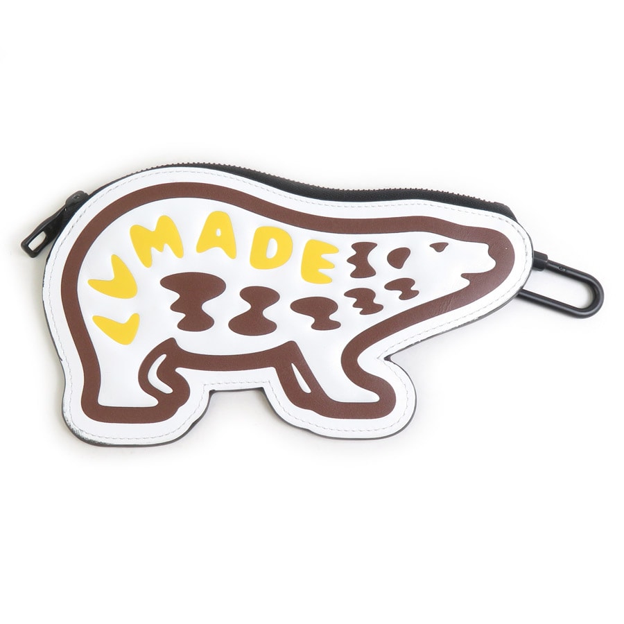 ルイ ヴィトン LOUIS VUITTON コインケース カードケース LV NIGO ポルトモネ ベア レザー/PVC ホワイト/ブラウン メンズ N60387【中古】 e62341k