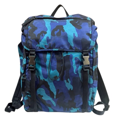 プラダ カモフラージュ リュック・デイパック ナイロン 2VZ062 メンズ PRADA 中古