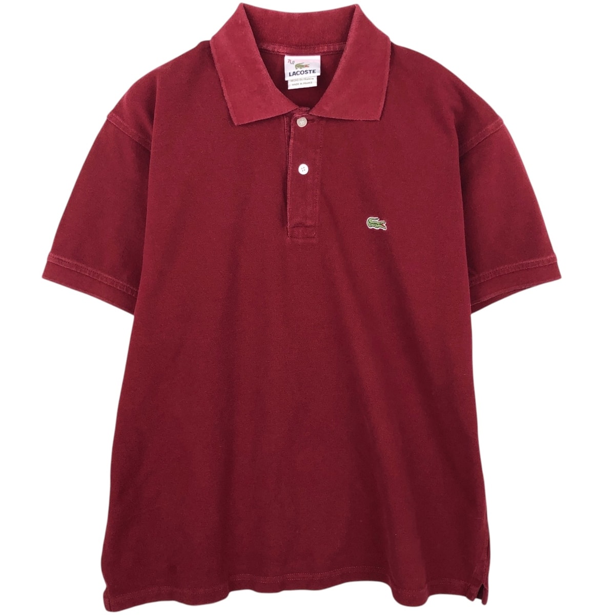 古着 ラコステ LACOSTE DESIGNED IN FRANCE 半袖 ポロシャツ フランス製 7 メンズXXL相当/eaa635194