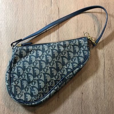 Dior Trotter Saddle Handle Bag "Navy"