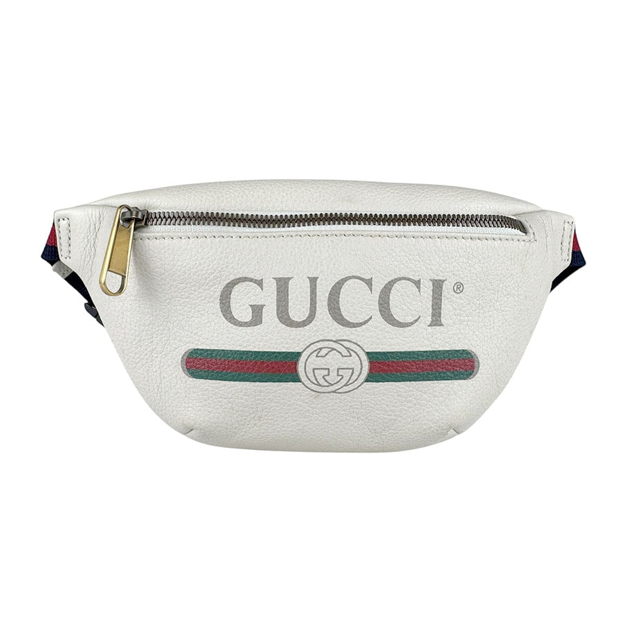 グッチ GUCCI ウエストバッグ レザー アイボリー ユニセックス 527792【中古】 z9028