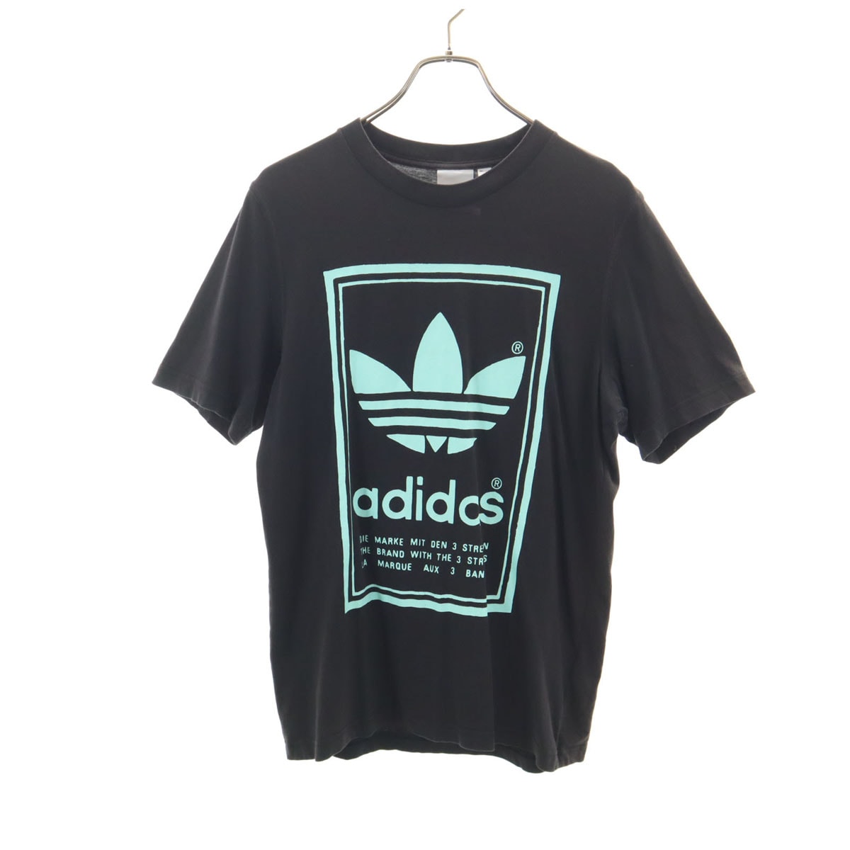 adidas Originals アディダスオリジナルス トレフォイルロゴ 半袖 Tシャツ M ブラック