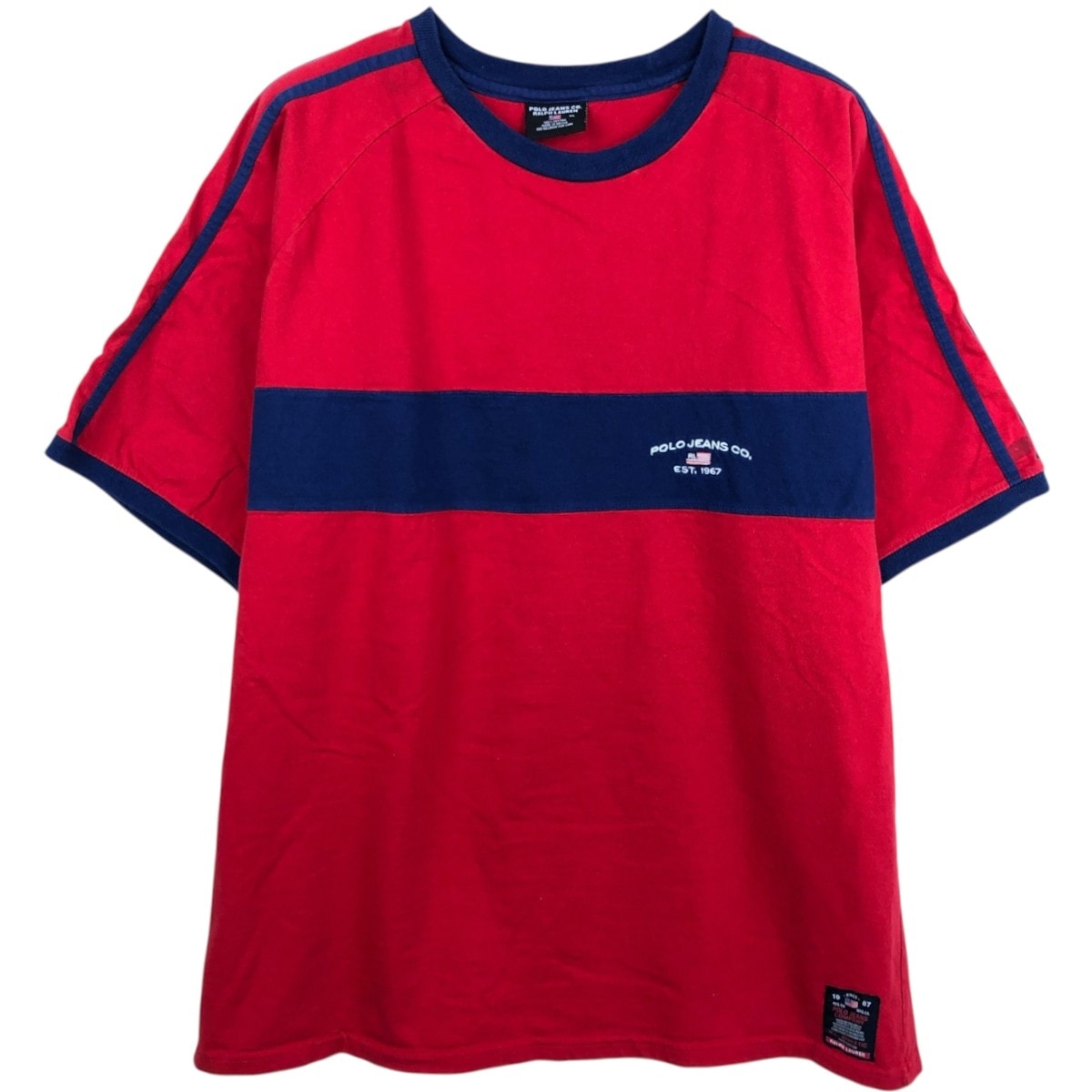 古着 ラルフローレン Ralph Lauren POLO JEANS COMPANY リンガーTシャツ メンズXL相当 ヴィンテージ/eaa661935