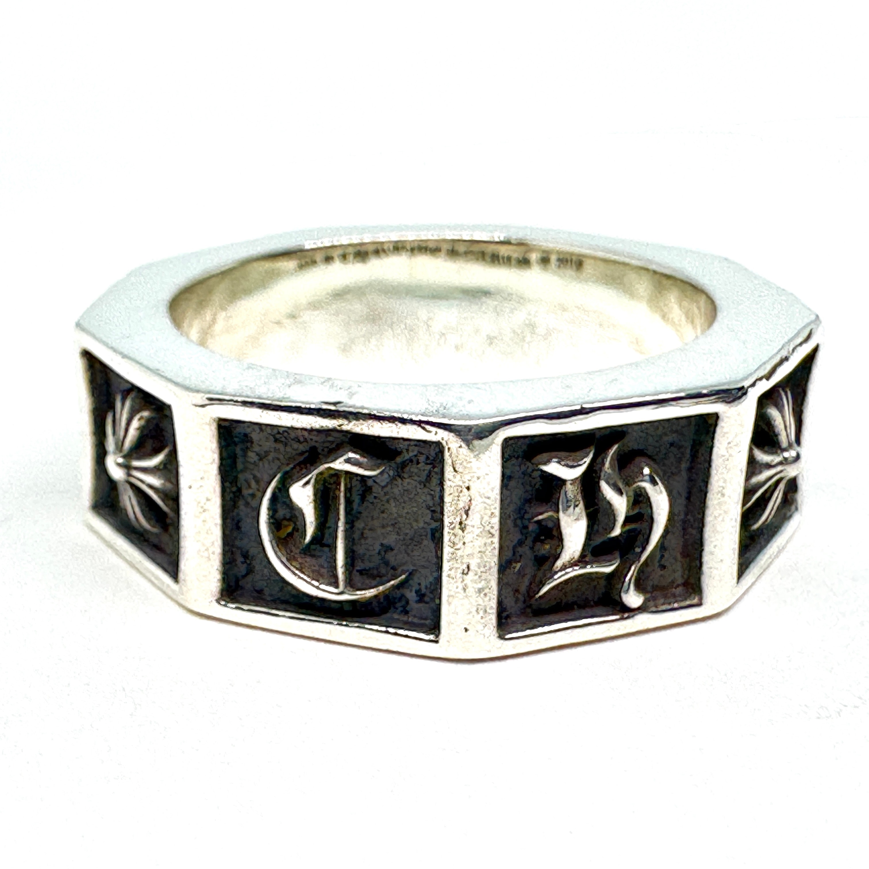 Chrome Hearts Alphabet Block Ring Silver 925 "Silver"