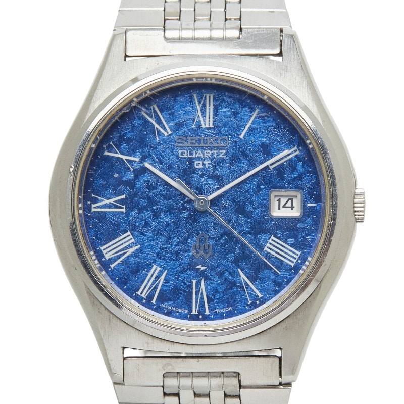 セイコー アルバ 腕時計 0822-7000-G クオーツ ブルー文字盤 ステンレススチール レディース SEIKO 【中古】
