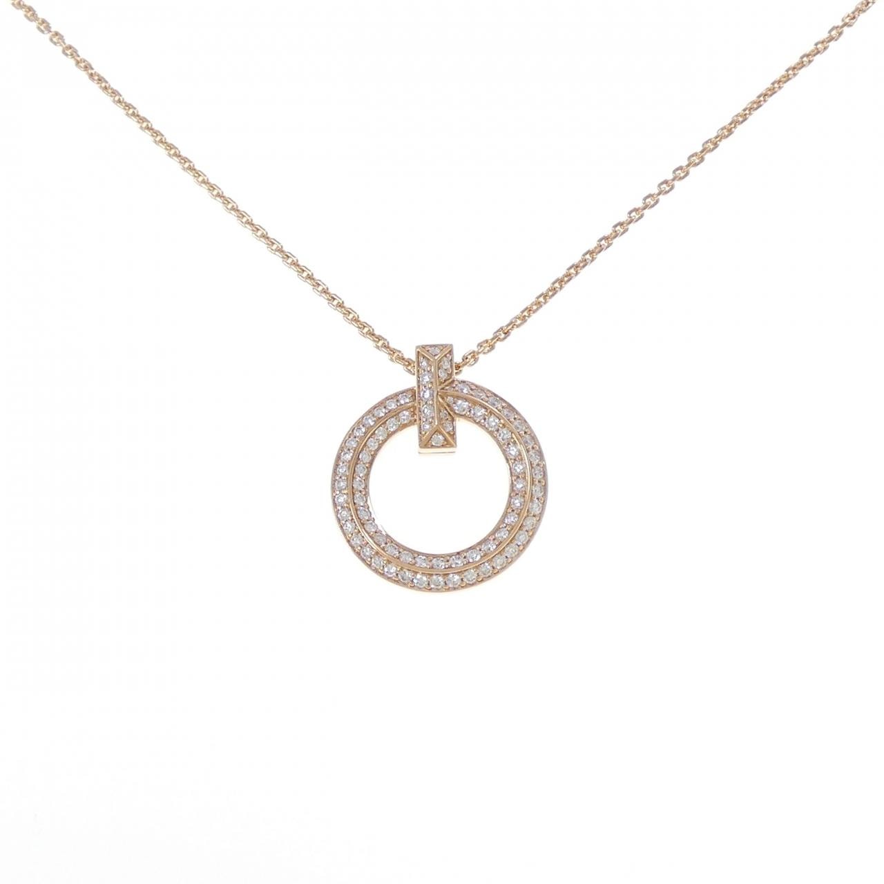 ティファニー Tワン サークル ネックレス 0.72CT