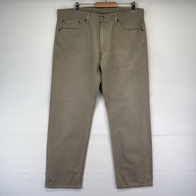 古着 リーバイス Levi's デニム パンツ 505 ジーパン カラーパンツ 薄手 ストレート 大きいサイズ W38×L30 ベージュ系 メンズ