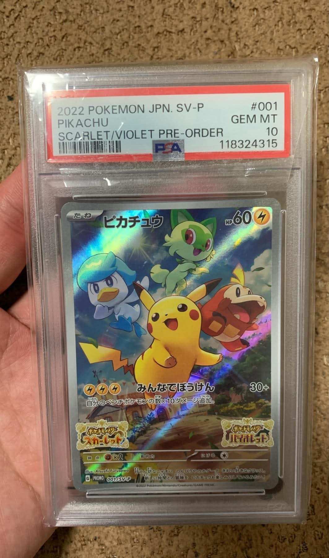 PSA10】そらをとぶピカチュウ LV.12 : 旧裏 [PMCG-P](プロモーション