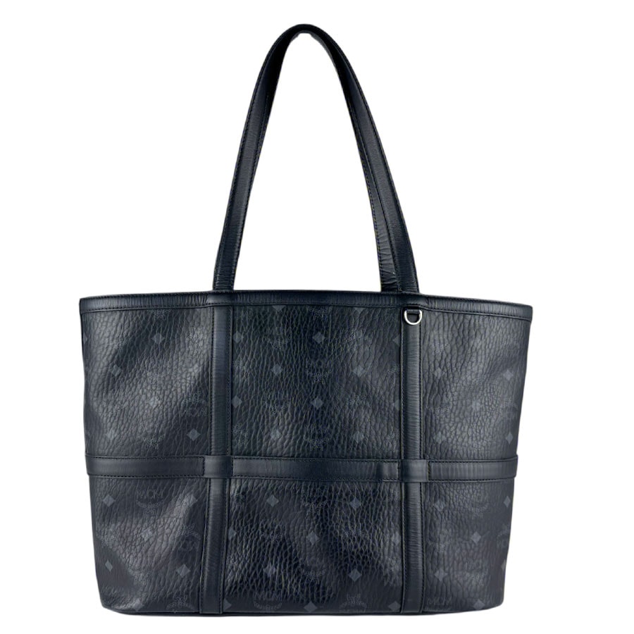 エム シー エム MCM ハンドバッグ トートバッグ レザー ブラック ユニセックス【中古】 z8643