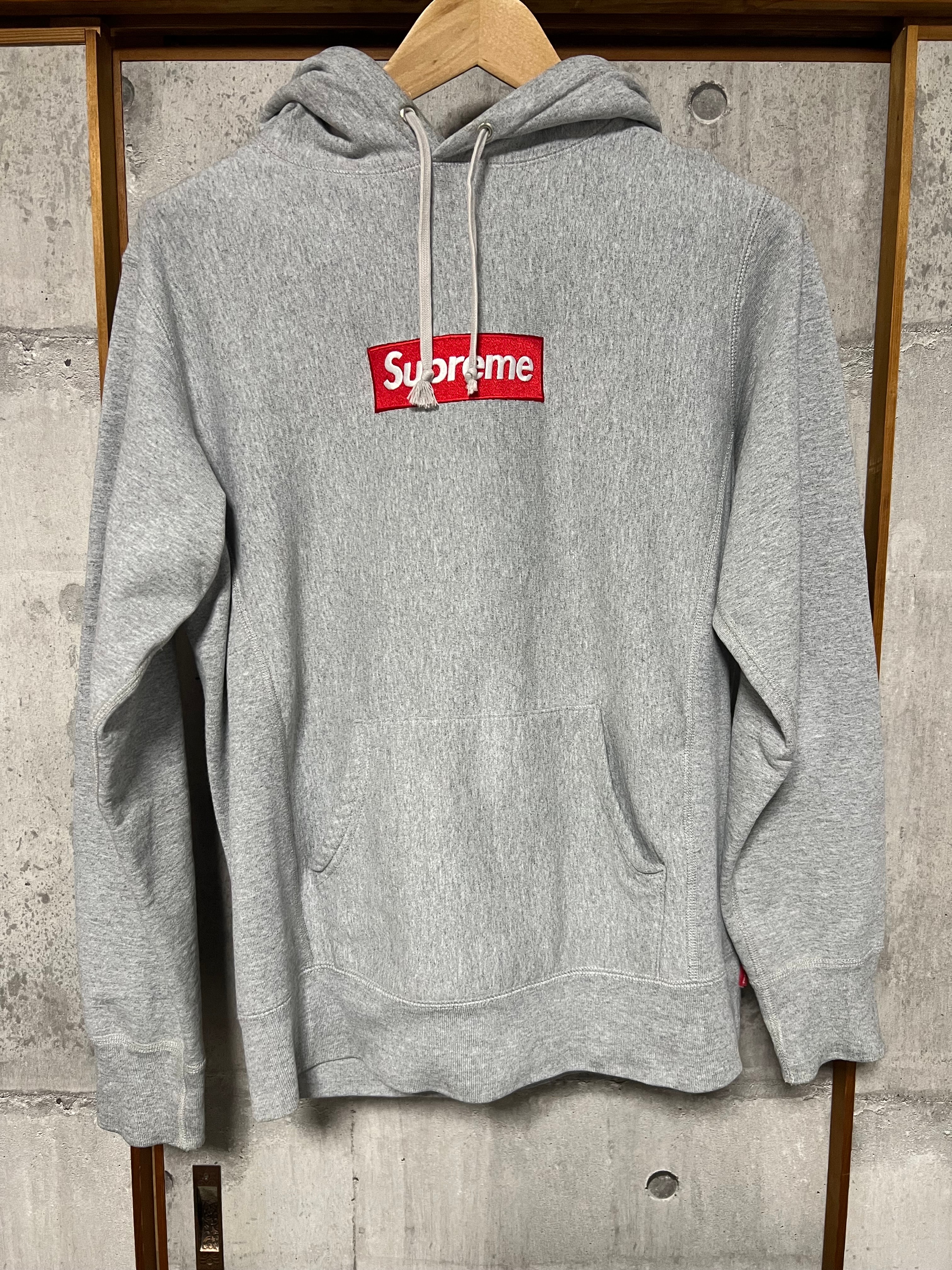Supreme Box Logo Hooded Sweatshirt "Heather Grey" (16FW)