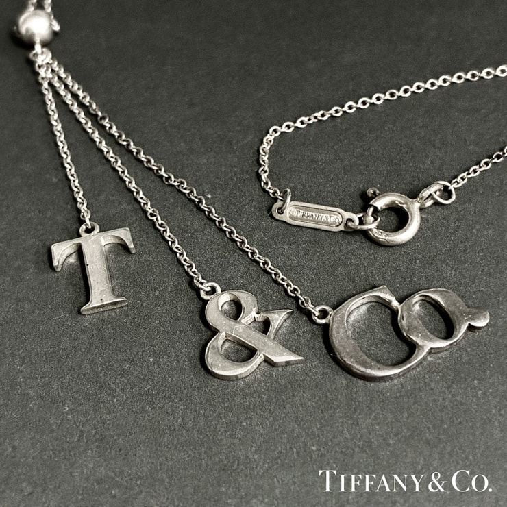 Tiffany&Co. ティファニー ロゴ スイング ネックレス アクセサリー シルバー SV925 ★美品★