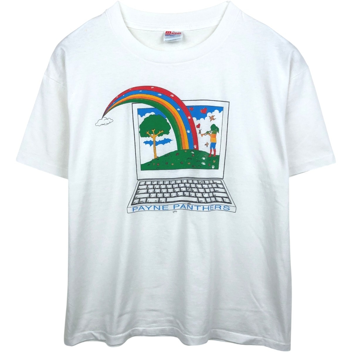 古着 90年代 ヘインズ Hanes プリントTシャツ USA製 メンズL相当 ヴィンテージ/eaa636870
