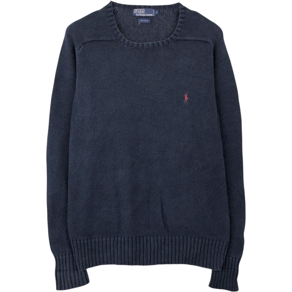 古着 ラルフローレン Ralph Lauren コットンニットセーター メンズL相当/eaa670156