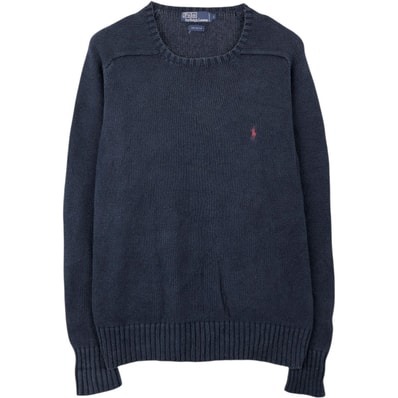 古着 ラルフローレン Ralph Lauren コットンニットセーター メンズL相当/eaa670156