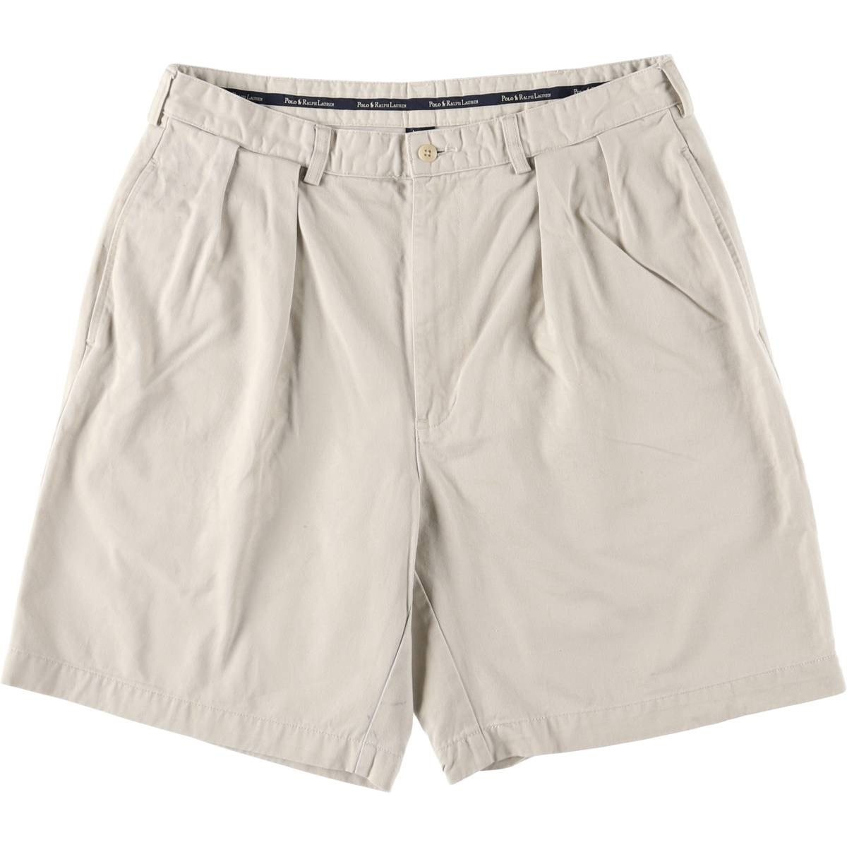 古着 ラルフローレン Ralph Lauren POLO RALPH LAUREN ツータック チノショーツ ショートパンツ メンズw35相当/eaa567104