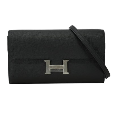 HERMES エルメス 長財布 コンスタンス ロング ウォレット トゥーゴー 黒 (ブラック) エプソン シルバー金具 U刻印 新品未使用