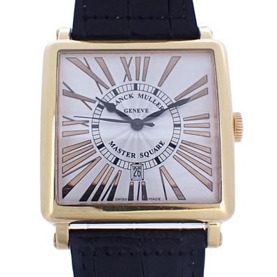 K18YG FRANCK MULLER フランクミュラー マスタースクエア キング 6000KSCDTRELR メンズ 腕時計