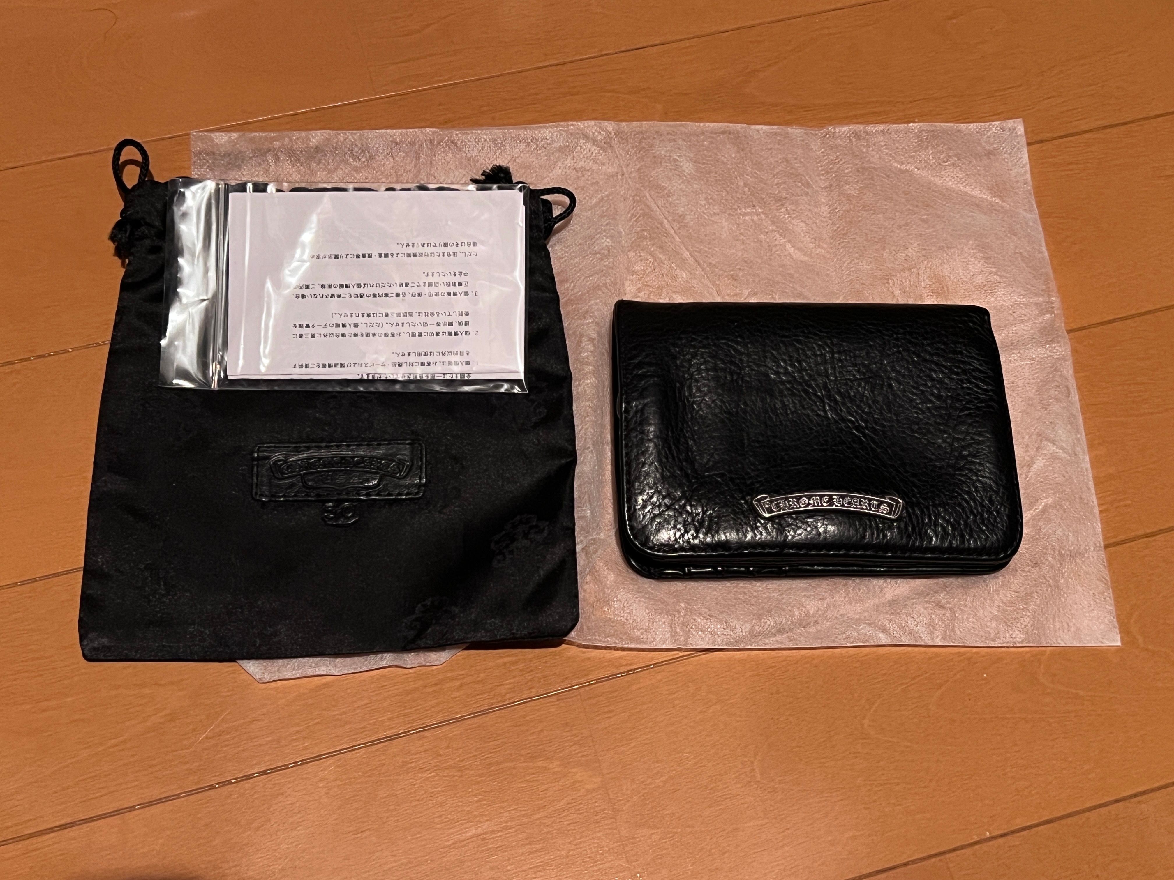 Chrome Hearts Joey by Fold Wallet / Heavy Leather "Black"