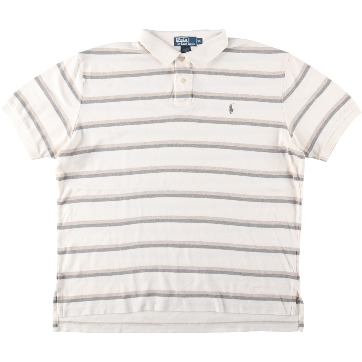 古着 ラルフローレン Ralph Lauren POLO by Ralph Lauren 半袖 ボーダー ポロシャツ メンズXL相当/eaa643595