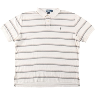 古着 ラルフローレン Ralph Lauren POLO by Ralph Lauren 半袖 ボーダー ポロシャツ メンズXL相当/eaa643595