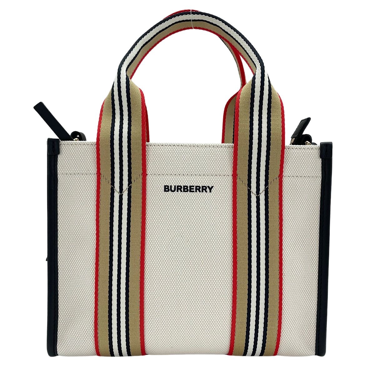 バーバリー BURBERRY キャンバス mini 2WAY トートバッグ キャンバス【中古】