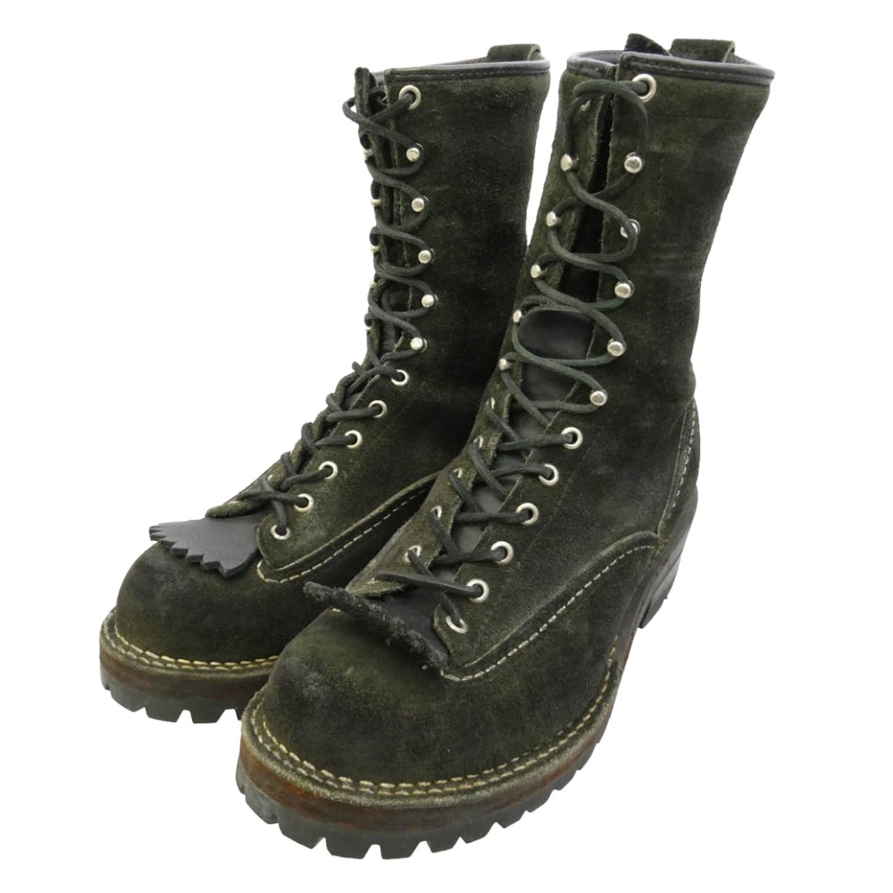 WESCO ウエスコ BK110100 Custom Jobmaster カスタム ジョブマスター ワーク ブーツ カーキ系 ブラック系 8 1/2E【中古】