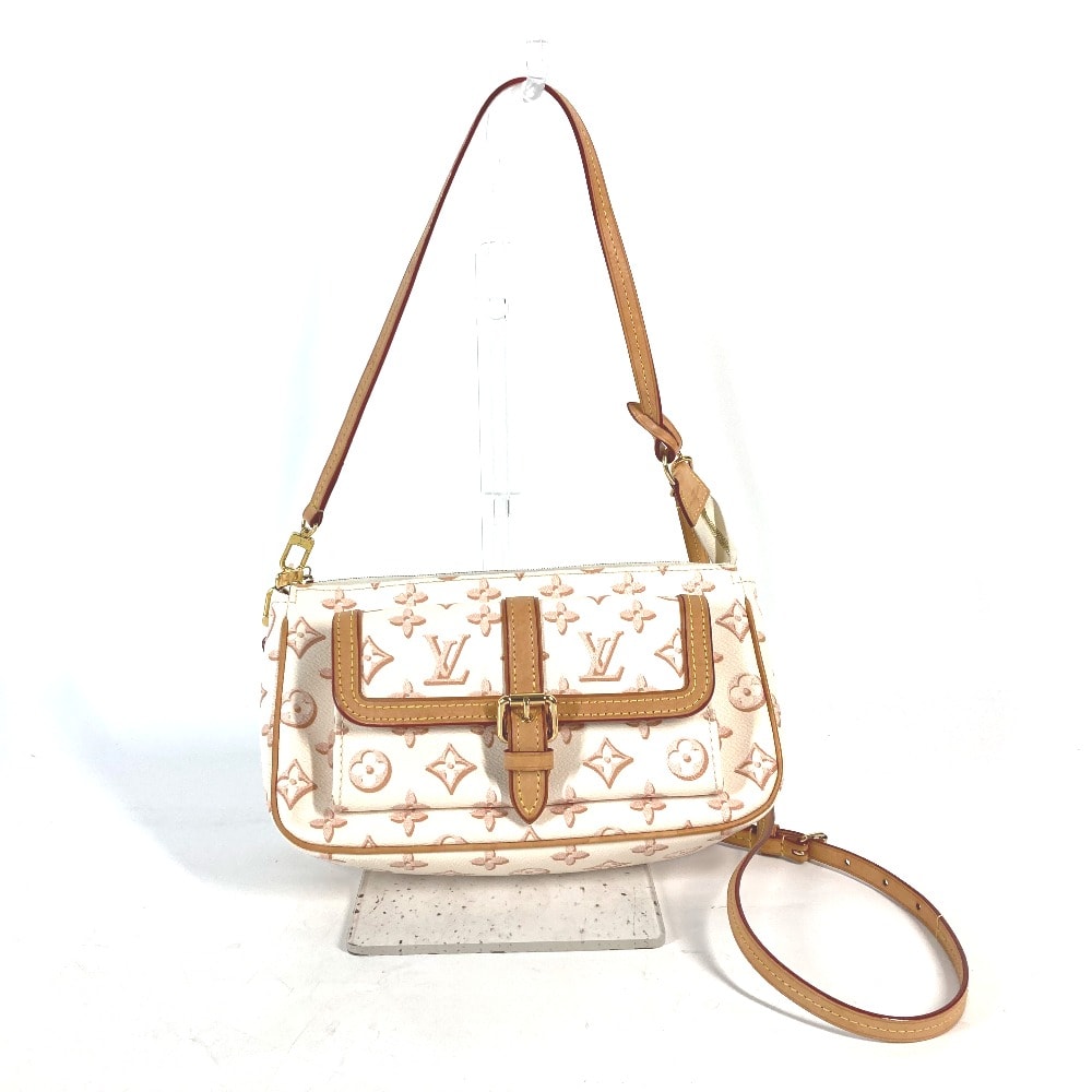 ルイヴィトン LOUIS VUITTON マキシポシェットアクセソワール M20920 モノグラム 斜め掛け カバン ポシェット 2WAYバッグ ショルダーバッグ モノグラムキャンバス ベージュ系