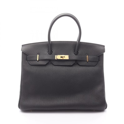 エルメス HERMES バーキン35 ハンドバッグ バッグ レザー トゴ トゴ □M刻印(2009年製造) レディース ブラック系 【中古】