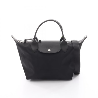ロンシャン Longchamp ル プリアージュ エナジー S トップハンドル 2WAY トートバッグ バッグ キャンバス レザー レディース ブラック系 L1512HSR001 【新品】