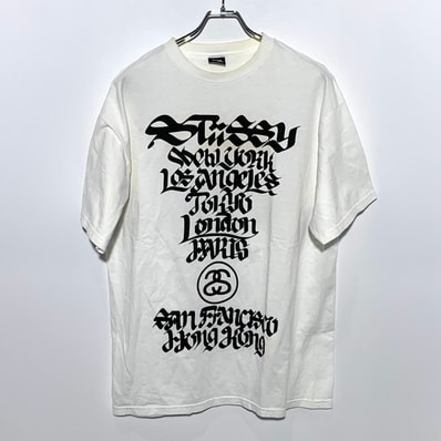 Stussy × ROSTARR WORLD TOUR Tee "White"