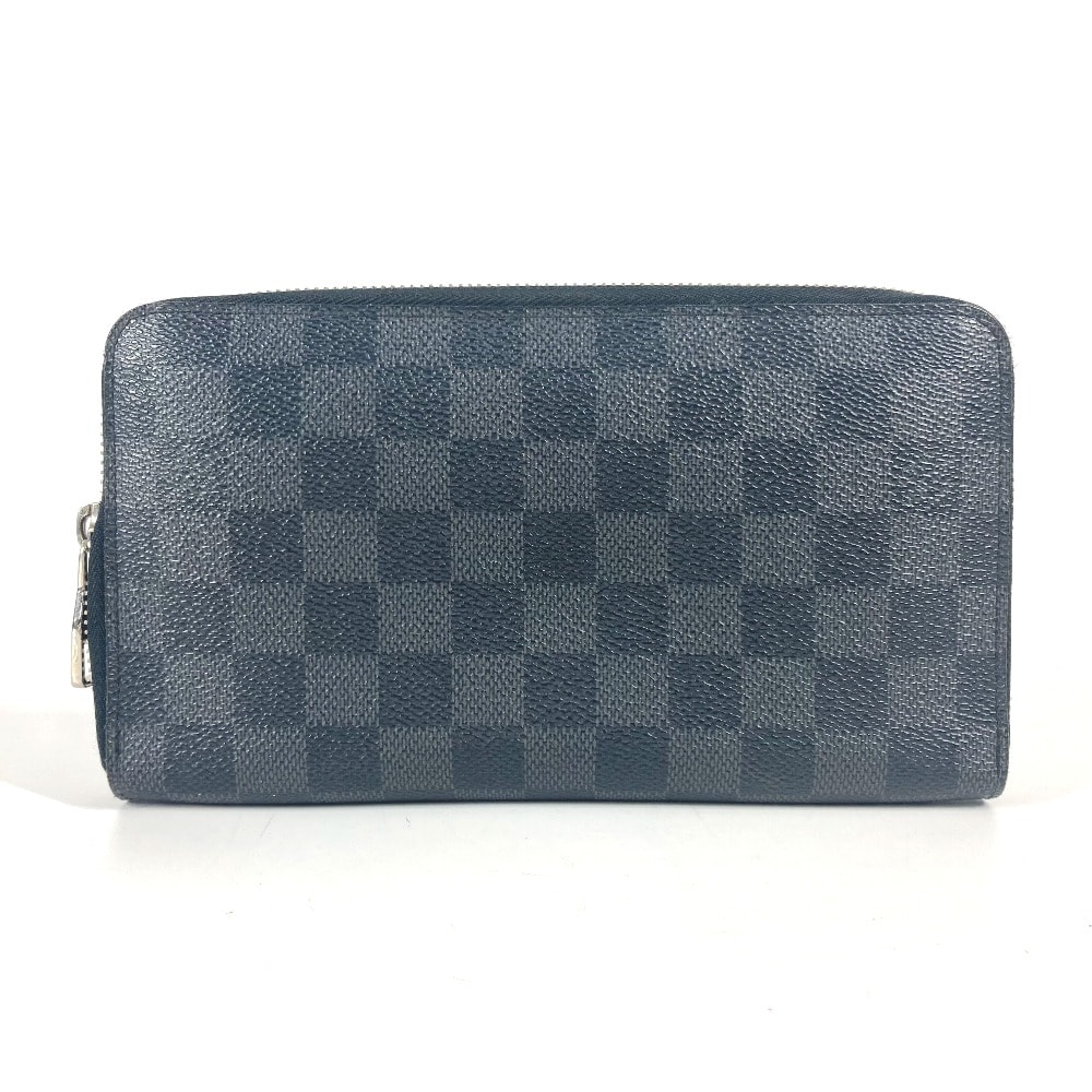 ルイヴィトン LOUIS VUITTON ジッピー オーガナイザー N63077 ダミエグラフィット ロングウォレット ラウンドファスナー 長財布 ダミエグラフィットキャンバス ブラック