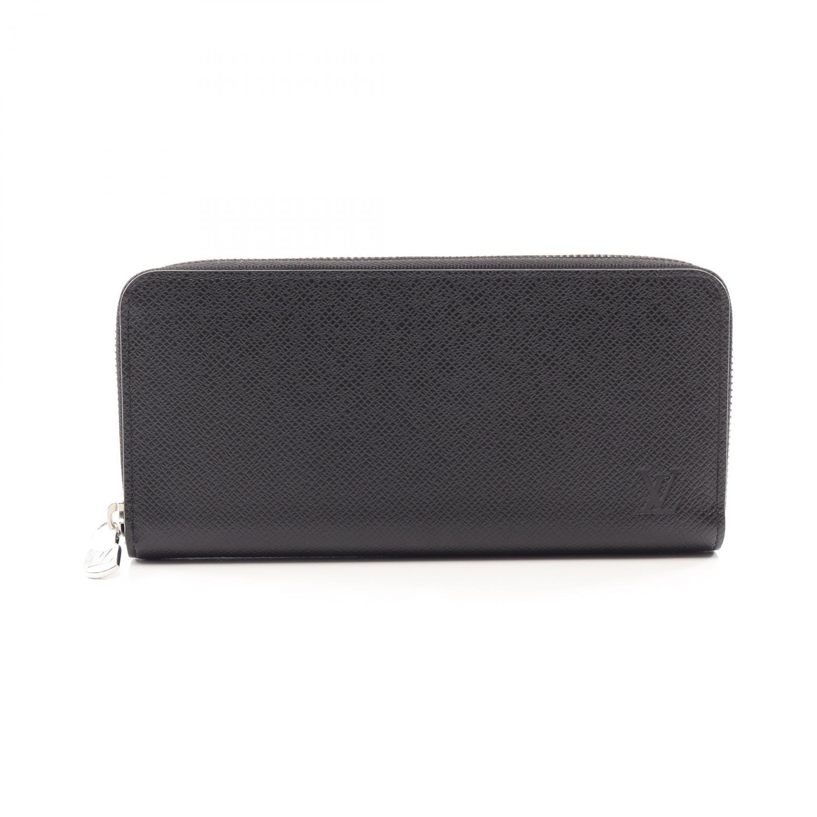 ルイ・ヴィトン LOUIS VUITTON ジッピーウォレット ホリゾンタル タイガ ラウンド長財布 財布 レザー メンズ ブラック系 M31071 【中古】