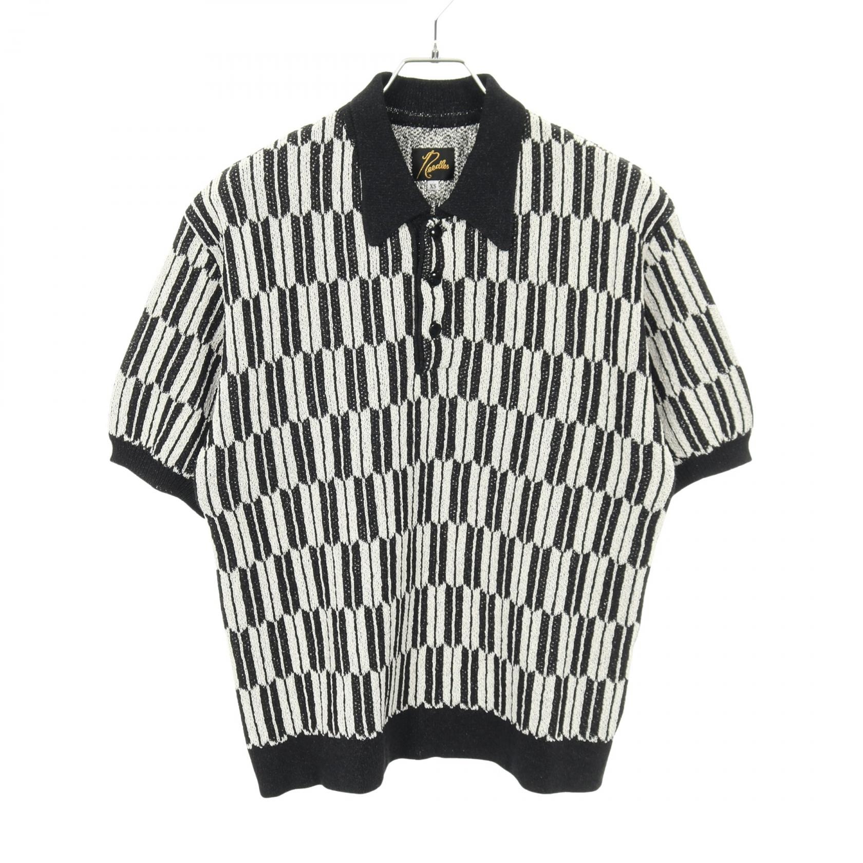 ニードルス Needles Polo Sweater Arrow ポロシャツ 衣料品 トップス ポリエステル メンズ ブラック系 / ホワイト系 【中古】
