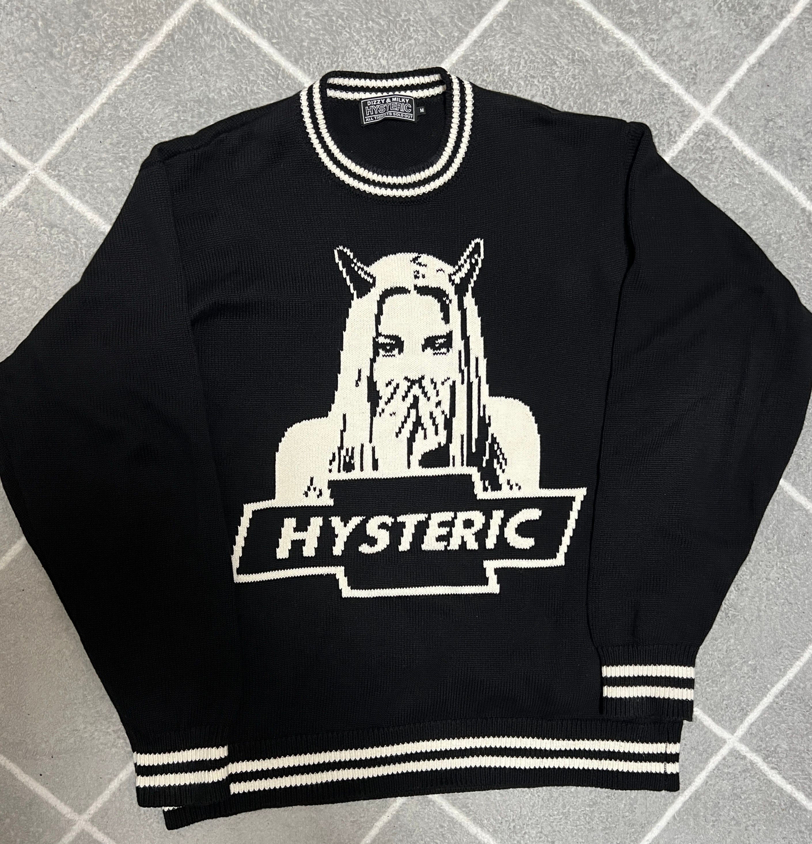 HYSTERIC GLAMOUR Devil Made Me Do It Sweater "Black"