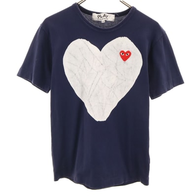 PLAY COMME des GARCONS プレイコムデギャルソン 2012年 日本製 半袖 Tシャツ M ネイビー