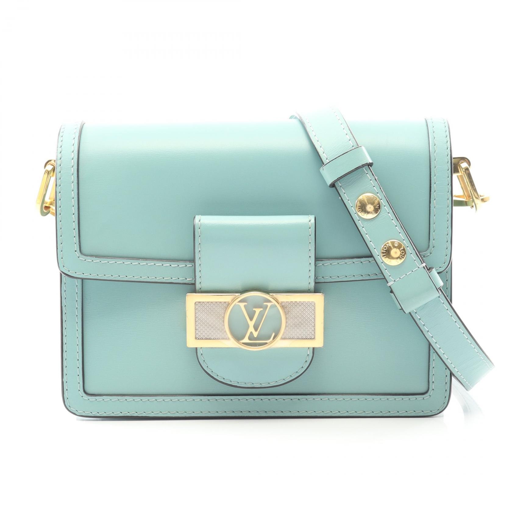 ルイ・ヴィトン LOUIS VUITTON ドーフィーヌ MINI ショルダーバッグ バッグ レザー レディース グリーン系 M55837 【中古】