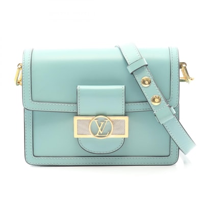 ルイ・ヴィトン LOUIS VUITTON ドーフィーヌ MINI ショルダーバッグ バッグ レザー レディース グリーン系 M55837 【中古】