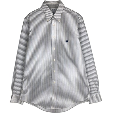 古着 ブルックスブラザーズ Brooks Brothers Est.1818 長袖 ボタンダウンストライプシャツ メンズM相当/eaa625225