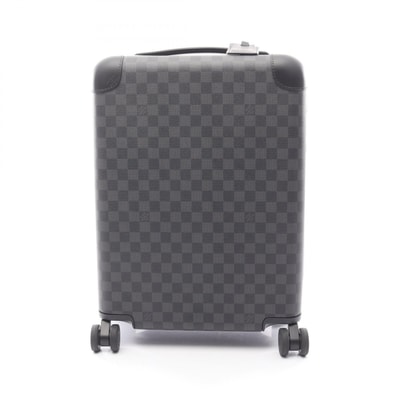 ルイ・ヴィトン LOUIS VUITTON ホライゾン50 キャリーバッグ バッグ PVCコーティングキャンバス レザー ダミエ・グラフィット メンズ ブラック系 N23210 【中古】