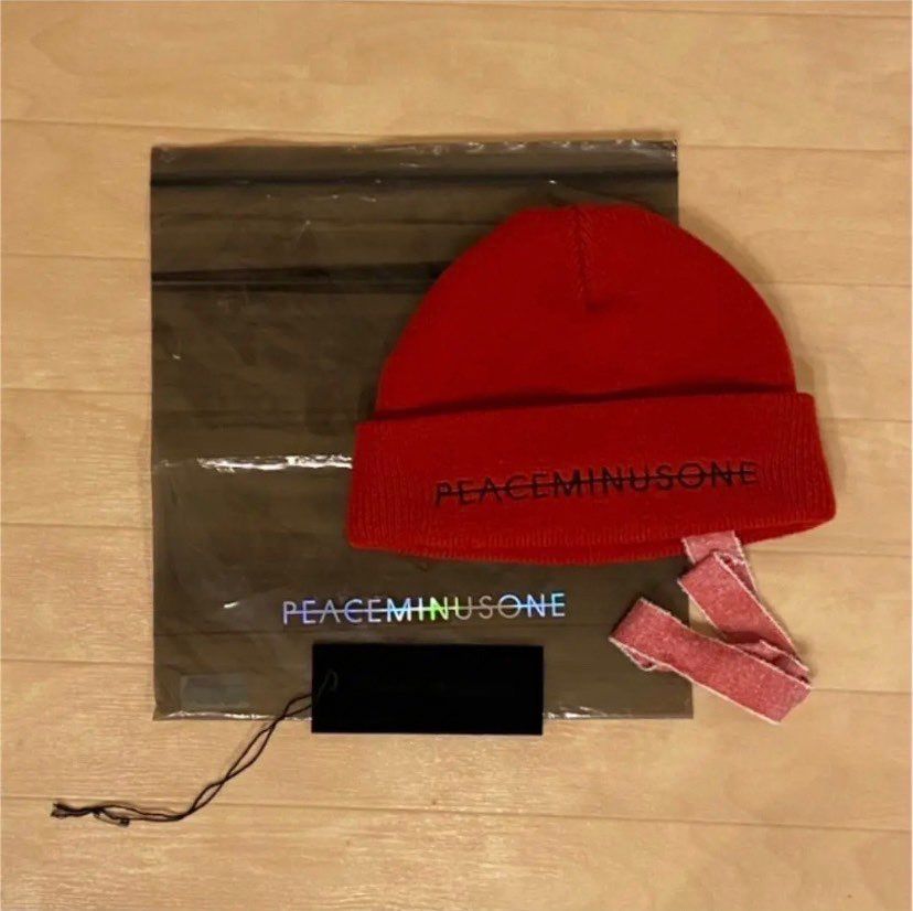 PEACEMINUSONE PMO KNIT CAP #2 "Red" / G-DRAGON