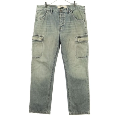 GAP ギャップ コットン カーゴ デニムパンツ w38 ブルー系
