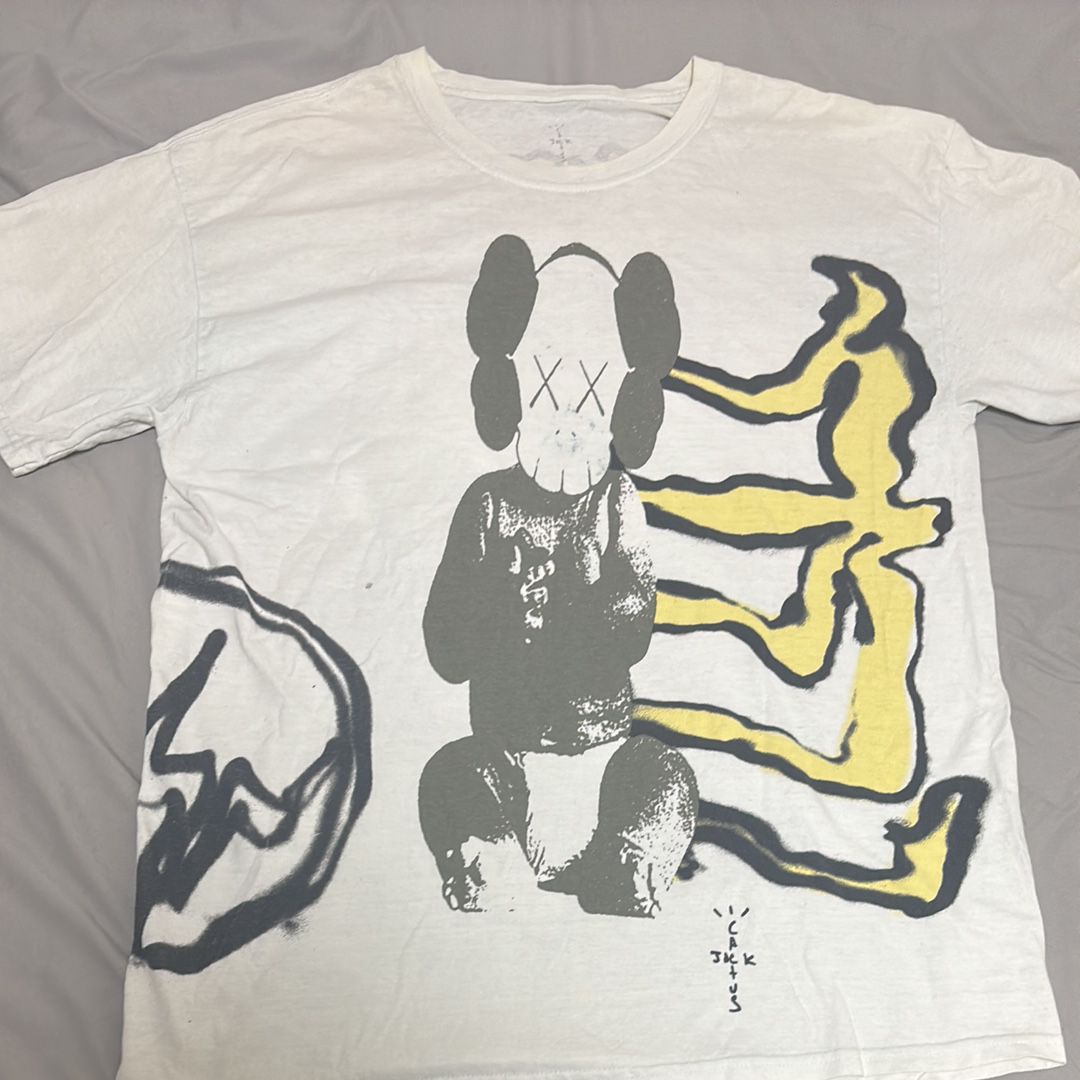 Travis Scott Cactus Jack x KAWS For Fragment Tee "White"