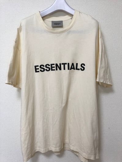 FEAR OF GOD ESSENTIALS 3D Silicon Applique Boxy T-Shirt "Buttercream"